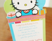 Printable Hello Kitty birthday invitation
