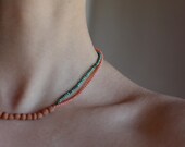 Streams - short beaded necklace - made to order - LAccentNou