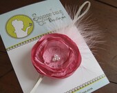 Pink  Flower Headband Infant Baby Toddler Girl