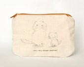 distant relatives - handmade pouch