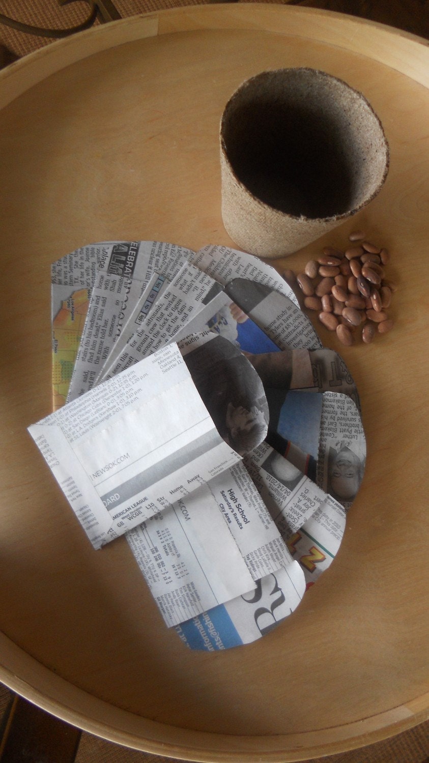 Seed Storage Pouches - 10Pack - Seed Envelopes Recycled Newspaper - NO LABEL