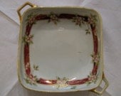 Nippon Made in Japan Hand Painted Handled Candy/Nut Dish