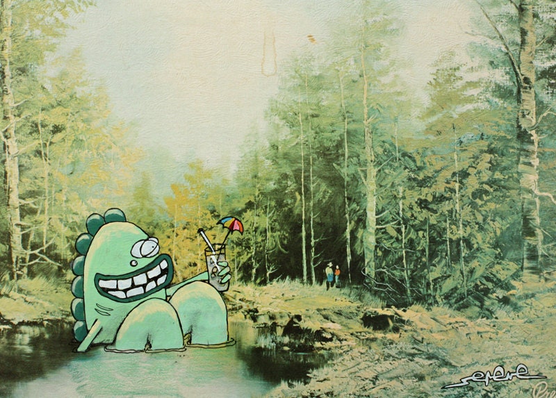 Cocktail in the Clearing 8.5 x 11 Print
