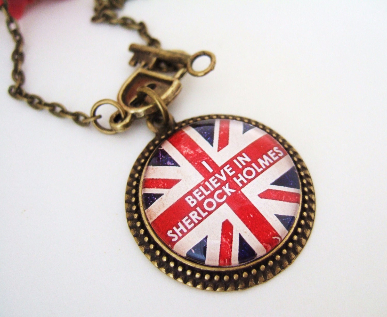 Sherlock Necklace I Believe in Sherlock Holmes Sherlock Holmes Necklace