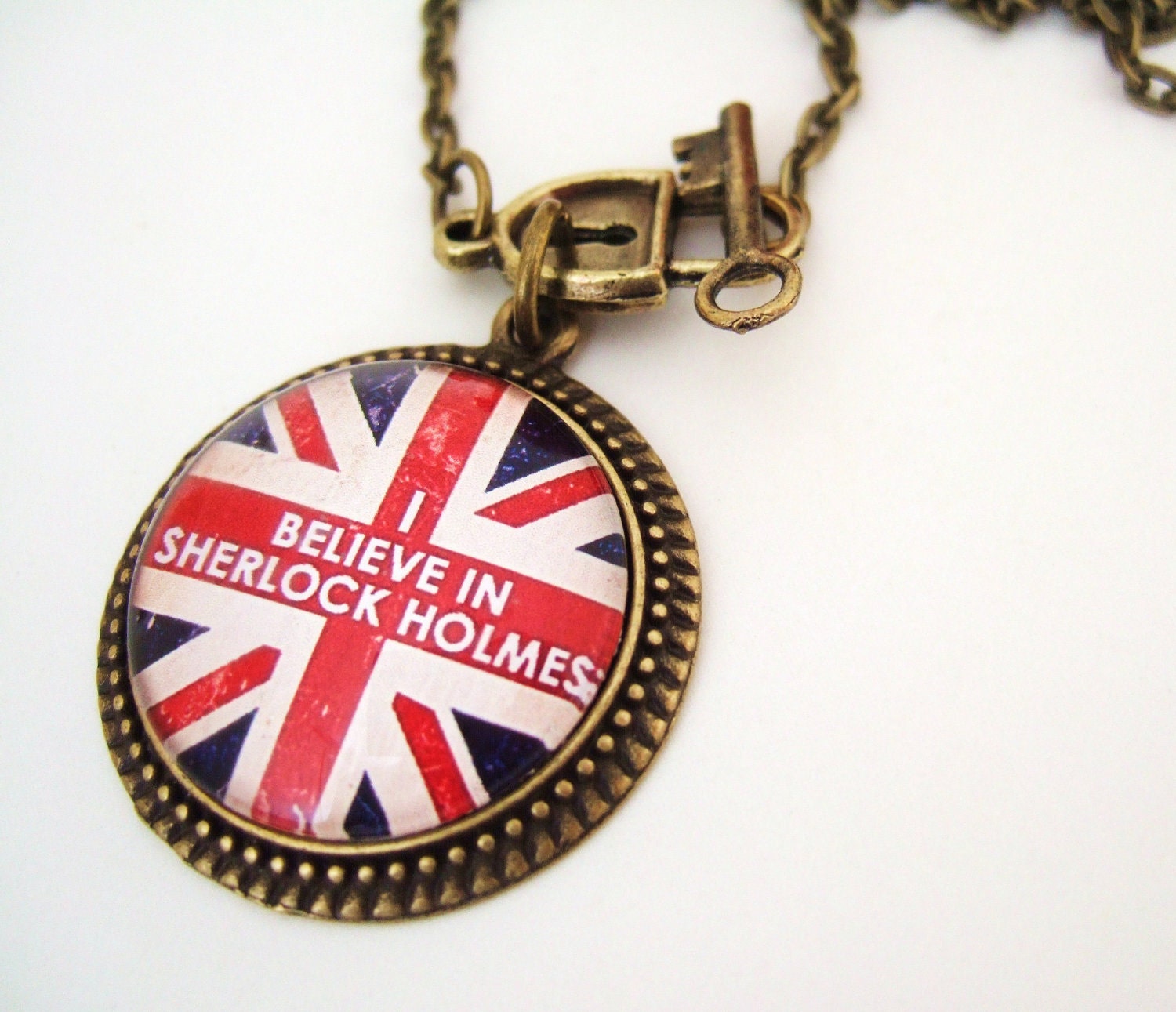 Sherlock Necklace I Believe in Sherlock Holmes Sherlock Holmes Necklace