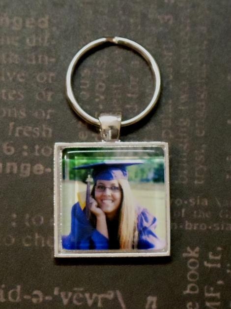 His or Her Gifts Under 10.00 Including Shipping Photo Glass Pendant Keychain