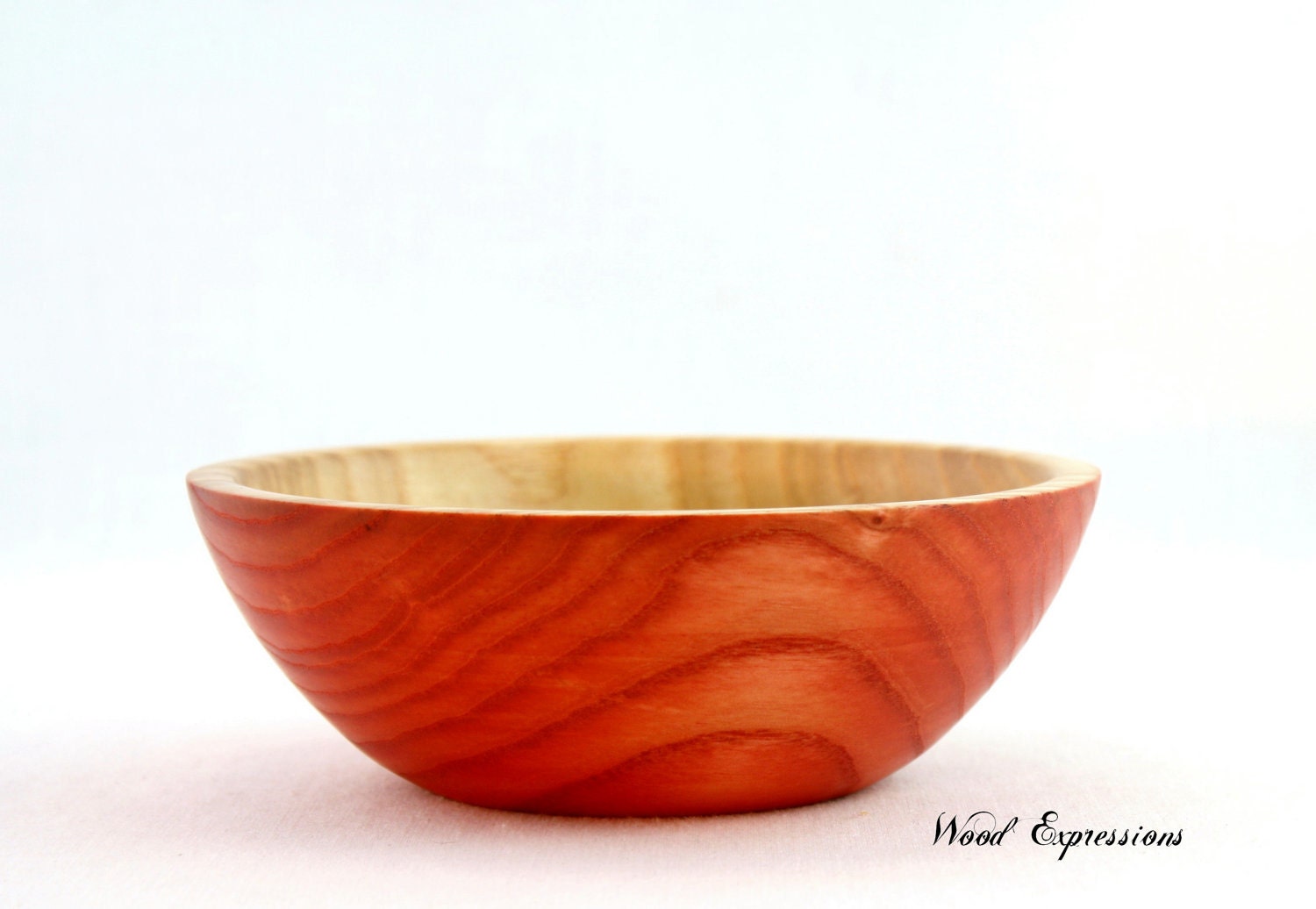 Orange Ash Bowl / Dish / Hand turned