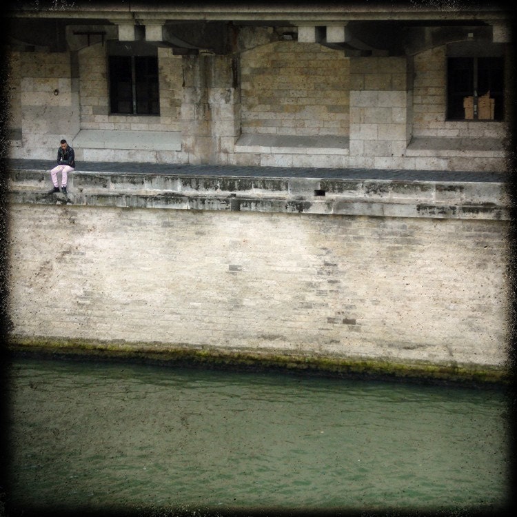 5x5 fine art photograph /// "along the seine" /// paris photo by lesley sico