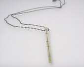sterling silver bar pendant on ball chain