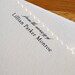 NEW - Personalized Baby Note Cards / Thank You Cards - Ivory or Soft White Cardstock with Scalloped Edge - Set of 18