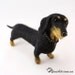 Dachshund Custom Realistic Needle Felted Dog / Pet Portrait Sculpture - OOAK - Breed Dachshund