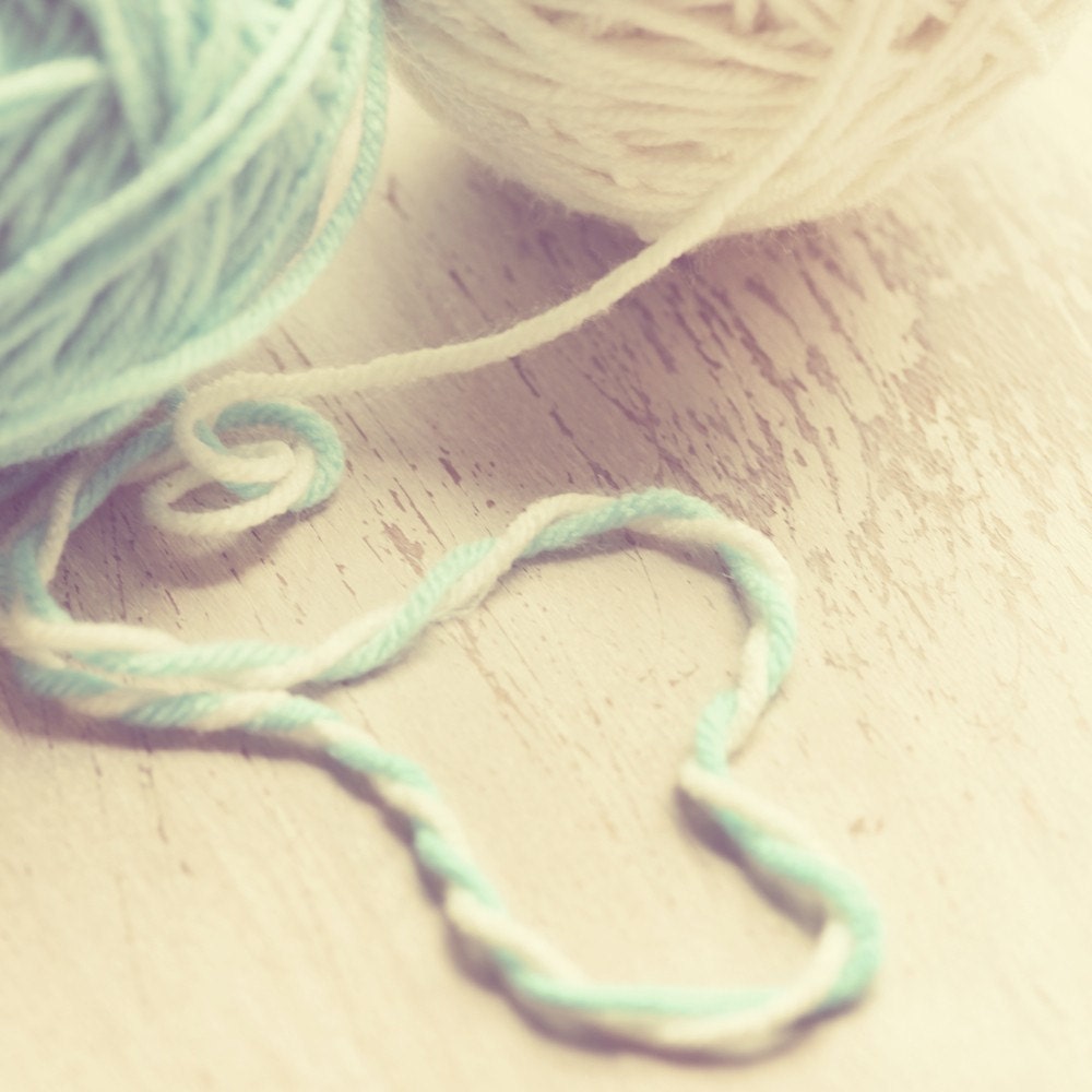 pastel still life photography print aqua blue cream wall art craft room art for girls room 8x8 photograph