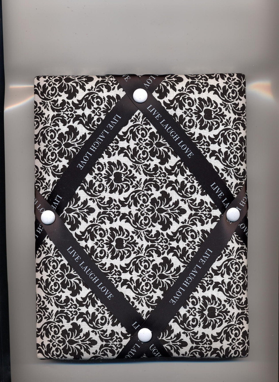 Black and White Damask Frame