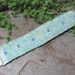 Cuff Bracelet or Anklet, Hand Woven Turquoise, Lime & Ivory Cotton, Glass Beading, Bohemian, Folk, Tribal, Fiber Art Fashion