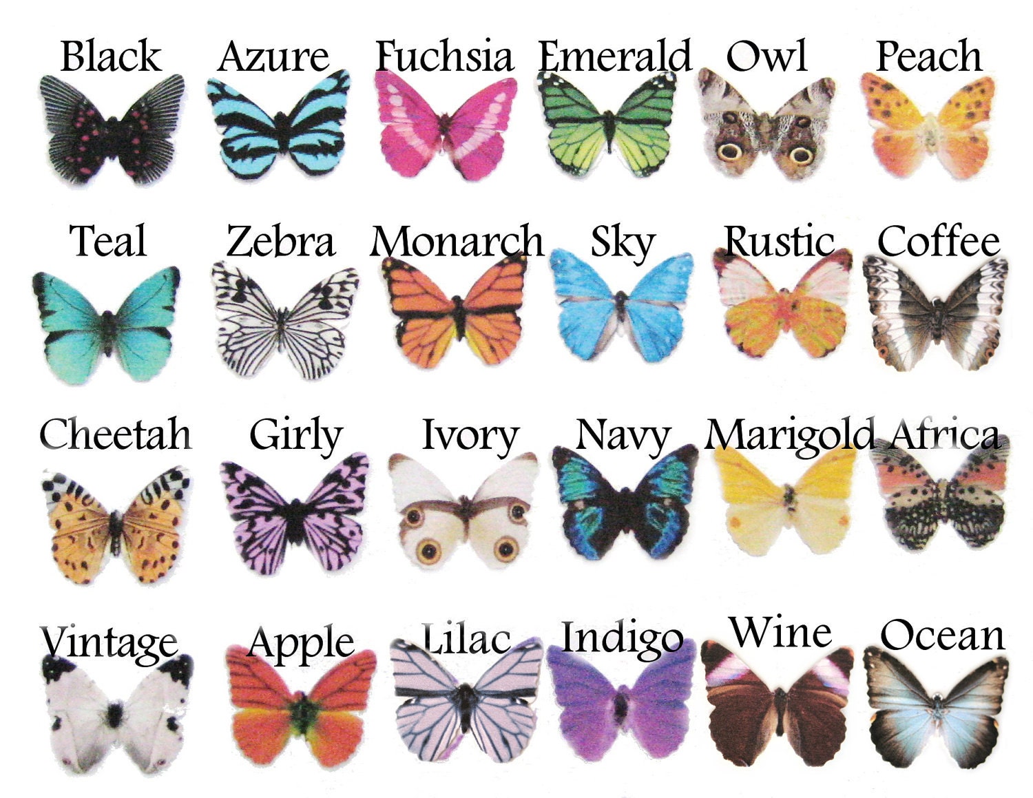 PICK 2 Butterfly Rings - Colorful Jewelry Delicate Fashion Rings 3D Butterfly Jewelry
