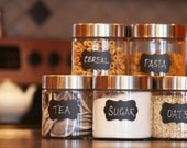 Chalkboard Vinyl Labels (small) - organize your kitchen, pantry & home