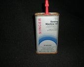 Vintage Singer Sewing Machine Oil Tin - Unopened