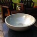 Subtle Blue Concrete Bowl - Tres Grande - French Country