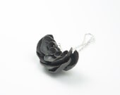 IlDeRe Black Porcelain and Sterling Silver Chandelier Earrings