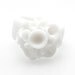 Baja Porcelain Ring With Delicate Flower Decoration,White Porcelain,Gift Wrapping- Free Gift Wrapping