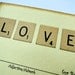 Wedding Guest Book Alternative Mad-Lib Cards - Set of 50 - Scrabble "LOVE" Cards