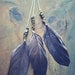 Gypsy Stone Long Feather Earring