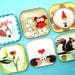 Woodland Critters Magnets - Premium Glass - One Inch Squares