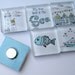 Magnets - My True Love is the Sea - Set of Six 1 Inch Square Strong Magnets