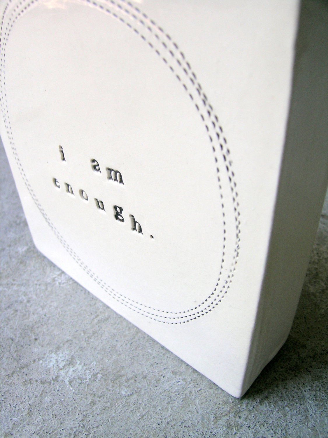wall box i am enough.  MADE TO ORDER