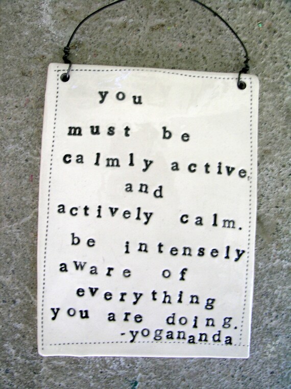 plaque yogananda quote. MADE TO ORDER