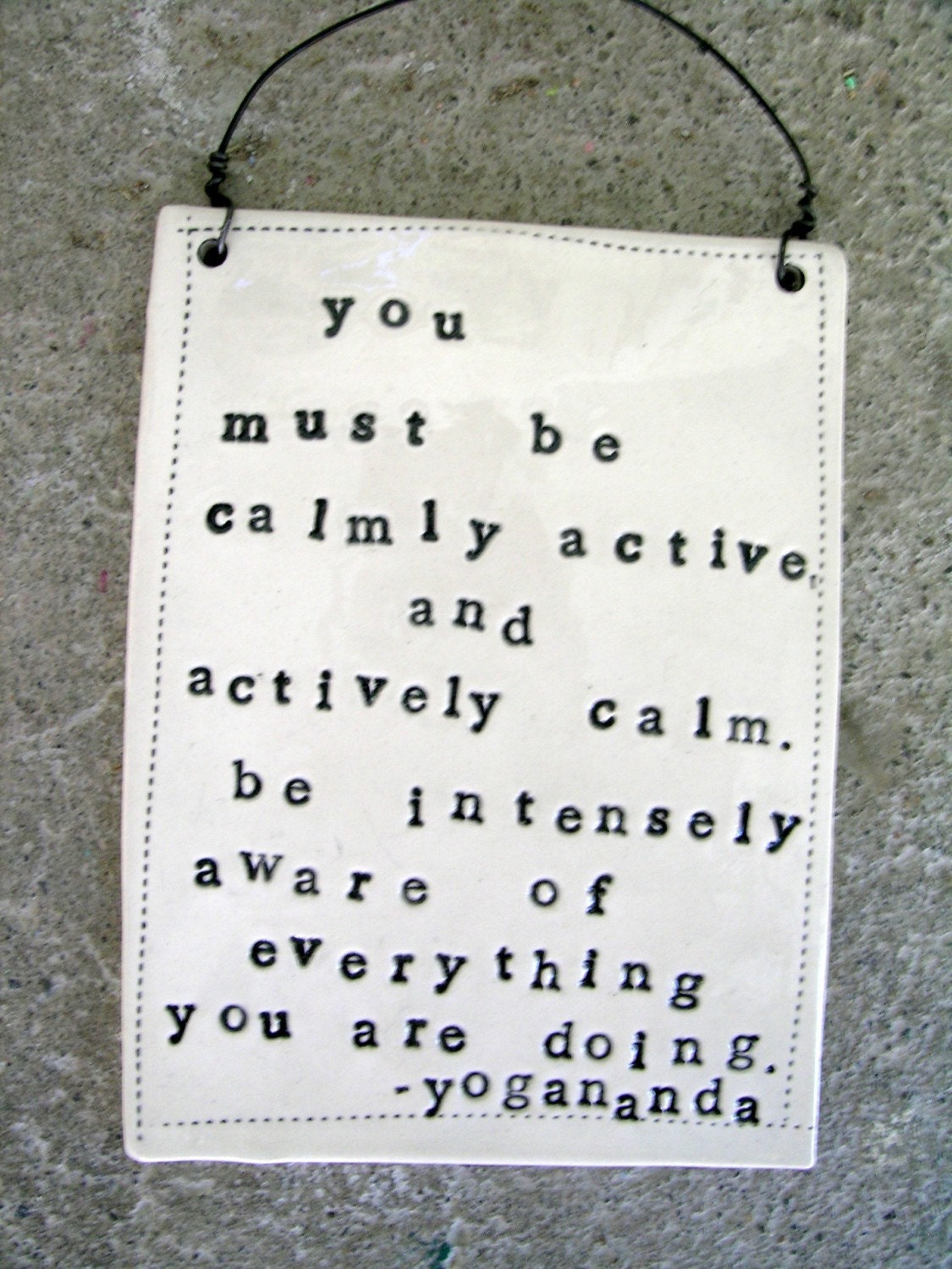 plaque yogananda quote. MADE TO ORDER