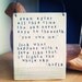 plaque hafiz quote. MADE TO ORDER