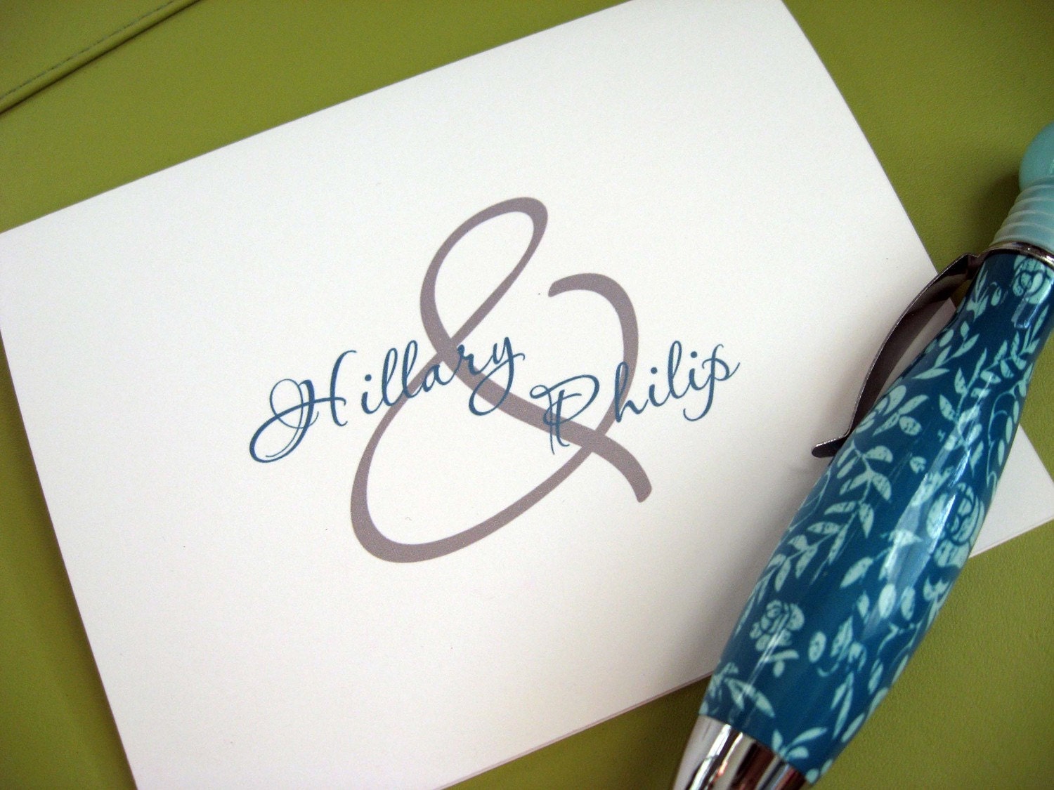 Wedding Thank You Cards / Bridal Shower Thank You Notes / Personalized Wedding Cards / Ampersand Wedding or Couples Note Cards