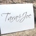 Wedding Thank You Cards / Bridal Shower Thank You Cards / Personalized Thank You Cards / Thank You Notes - Pretty Font Couples Stationery