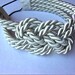 Large ivory sailor knot headband