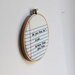 Cross Stitch Notebook Paper Wall Hanging : do you love me / made to order / rugglesmade