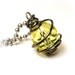 Funky Jewellery, Wire Wrapped Necklace, Modern Jewelry, Silver Necklace, Spiral Jewelry - Lemon Chiffon