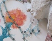 Twinkle in Delight Semi Precious Pale Blue Necklace