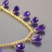 Sale Purple Orchid Amethyst Necklace