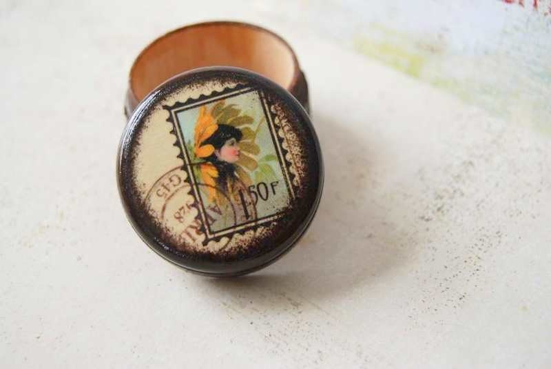 Sunflower Fairy Stamp Pill Box