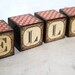 Personalized Large Building Blocks - Set Of 4