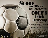 Soccer Digital Birthday Invitation