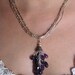 Handmade 925 Sterling Silver Amethyst Semiprecious Violet Purple Unique Bridal Bride's maid Jewelry Necklace