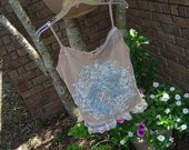 Camisole Strappy Top - Fun, Gypsy, Boho, Western, Country Chic - Large - Upcycled