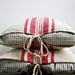 Pair of Pillows from Antique European Grain Sack