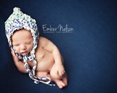 Baby Bonnet - Shades of Blue - Baby Photo Prop
