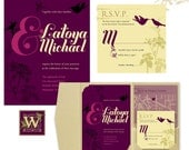 Latoya: Pocket Folded Wedding Invitation