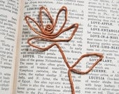 copper lotus bookmark