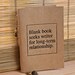 Blank book seeks writer- letterpress mini journal