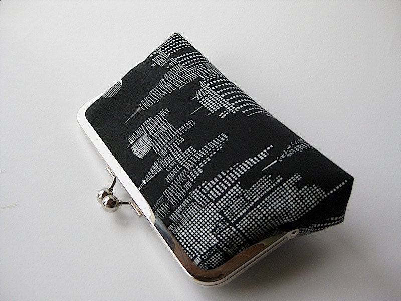 New York Night clutch purse Bag Noir Halloween